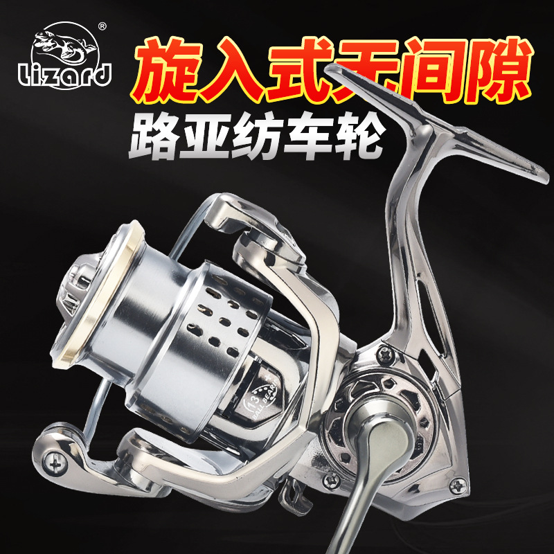 Ice Fishing Line - รอกตกปลาแบบสปินนิ่ง แกนตื้น ดีไซน์ไร้ช่องว่าง สำหรับการตกปลาในน้ำจืด น้ำเค็ม ลำธาร