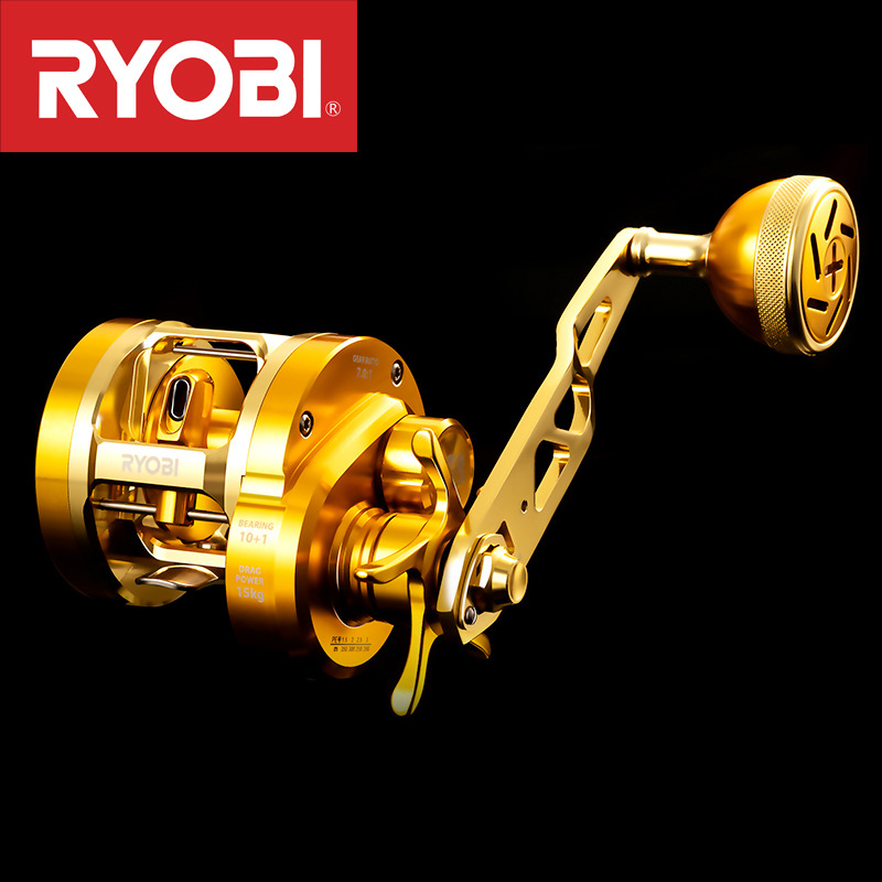 Ice Fishing Line - รอกตกปลา Ryobi VARIUS Valius Gold Iron